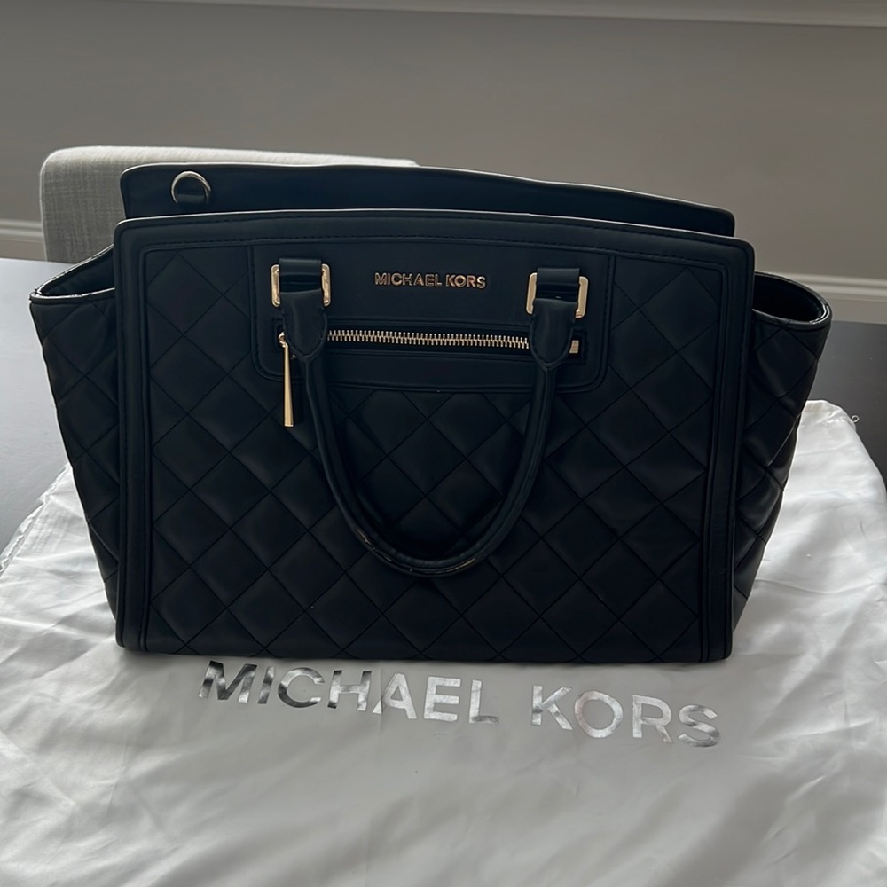Michael Kors black purse.